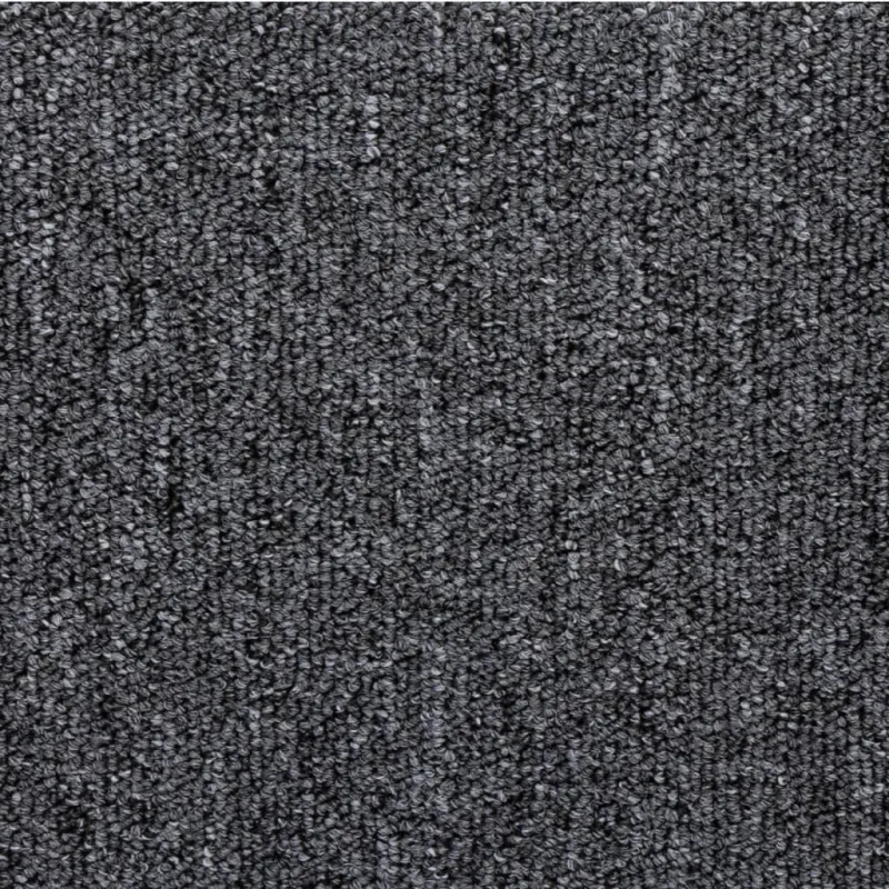 Laiptų kilimėliai, 15 vnt., 65x21x4 cm, tamsiai pilki, stačiakampiai kraštai