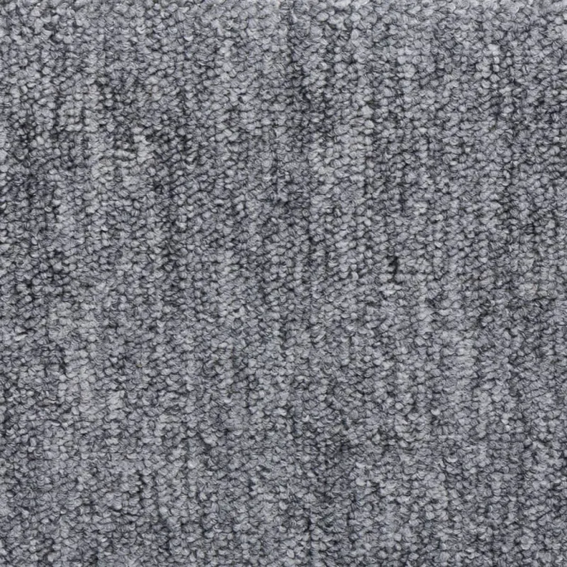 Laiptų kilimėliai, 15 vnt., 65x21x4 cm, šviesiai pilki, stačiakampiai kraštai