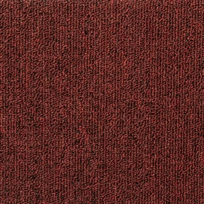 Laiptų kilimėliai, 15 vnt., 65x21x4 cm, bordo spalvos, stačiakampiai kraštai
