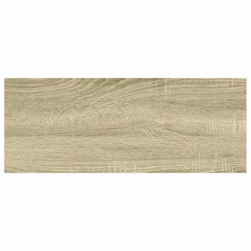 Pakabinamos lentynos, 4vnt., ąžuolo/baltos, 60x23,5x3,8cm, MDF