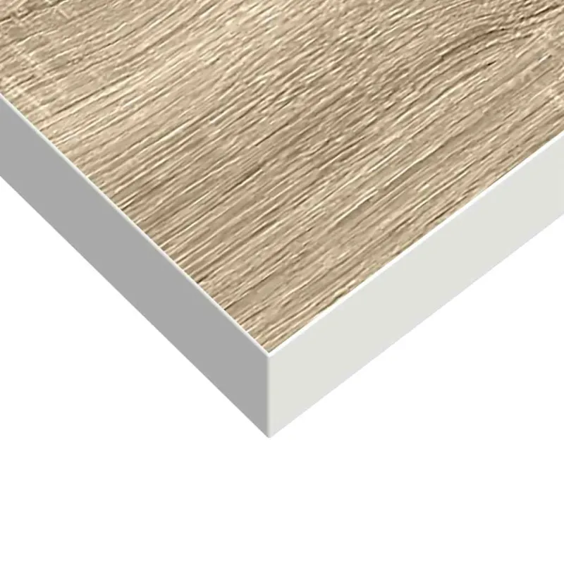 Pakabinamos lentynos, 4vnt., ąžuolo/baltos, 60x23,5x3,8cm, MDF