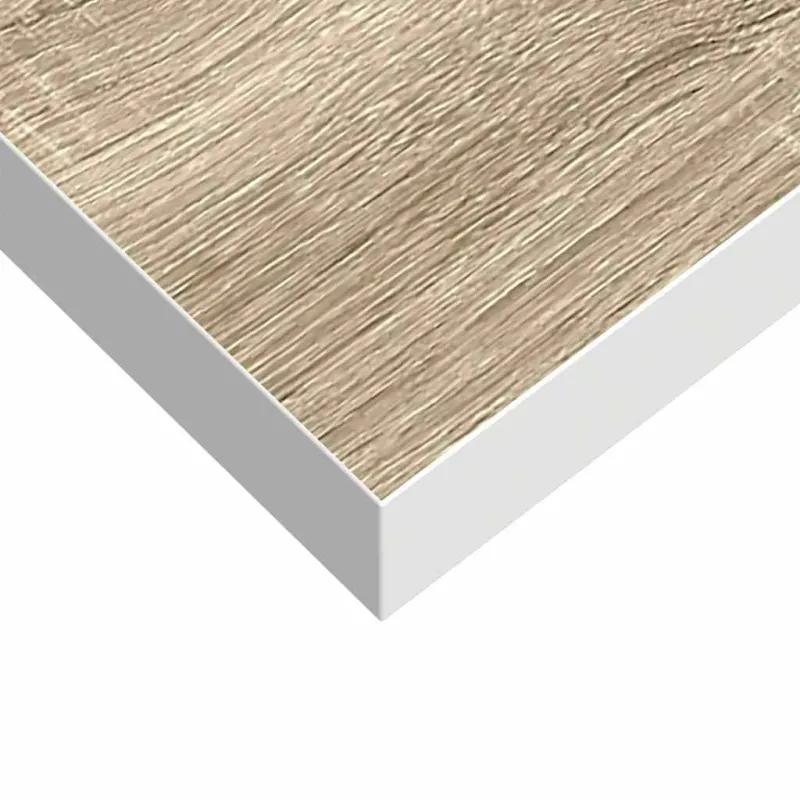 Pakabinamos lentynos, 2vnt., ąžuolo/baltos, 80x23,5x3,8cm, MDF