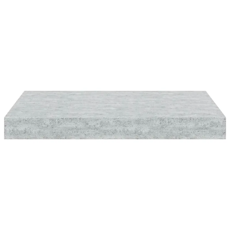 Pakabinamos sieninės lentynos, 2vnt., pilkos, 40x23x3,8cm, MDF