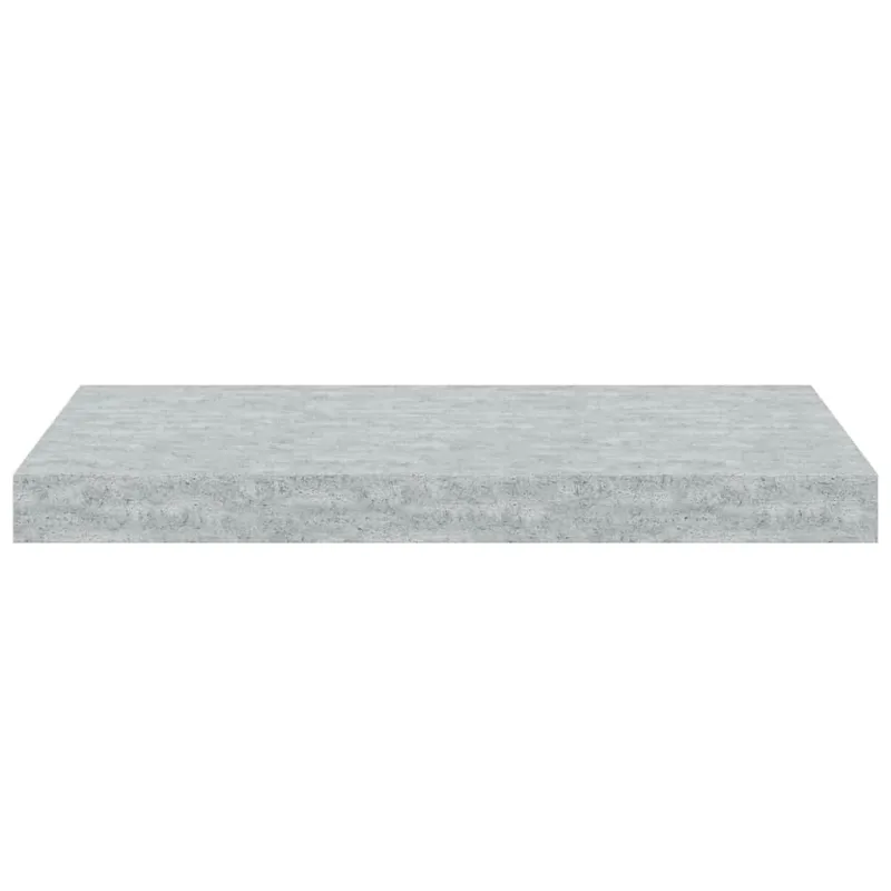Pakabinamos sieninės lentynos, 2vnt., pilkos, 50x23x3,8cm, MDF