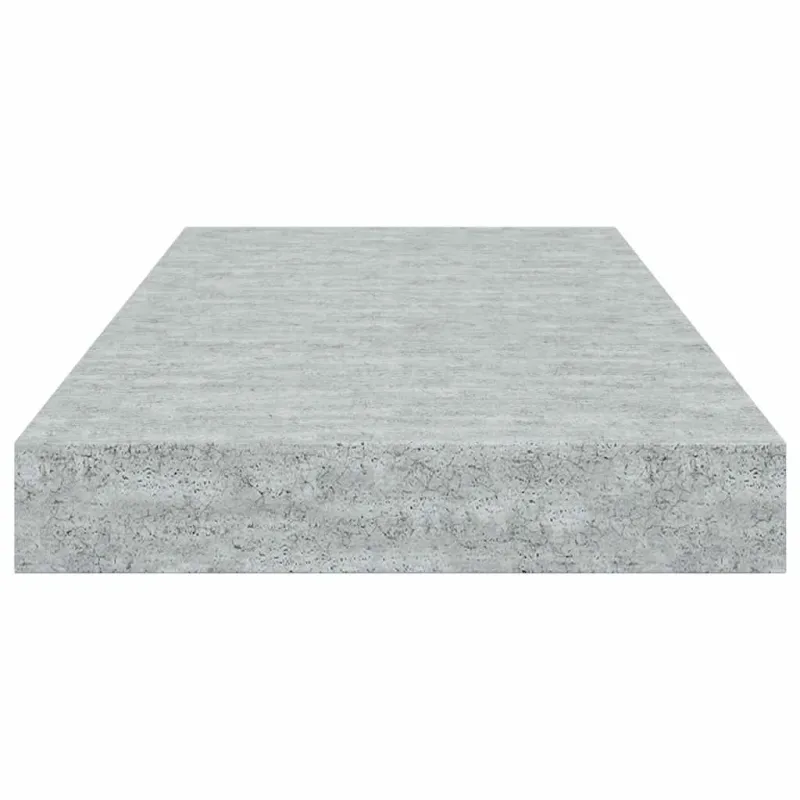 Pakabinamos sieninės lentynos, 2vnt., pilkos, 50x23x3,8cm, MDF