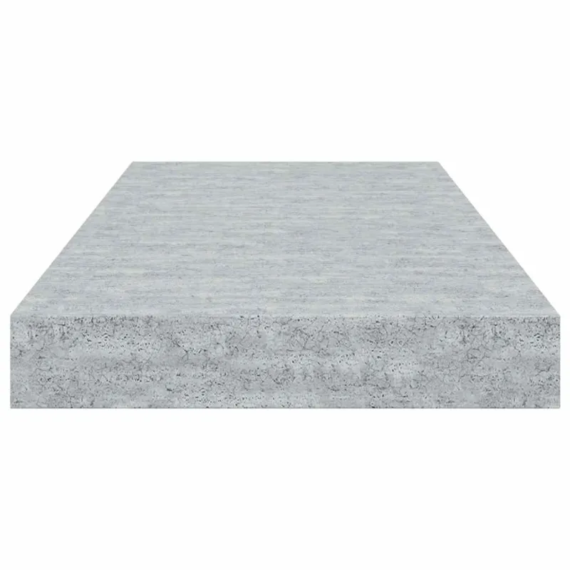 Pakabinamos sieninės lentynos, 4vnt., pilkos, 50x23x3,8cm, MDF