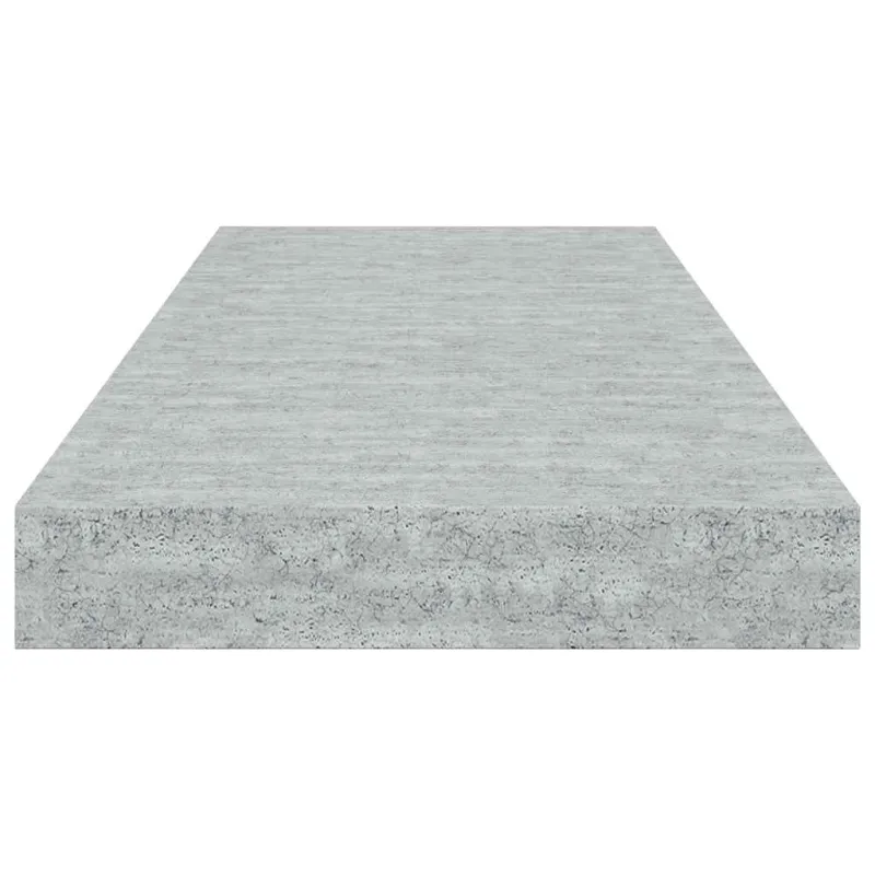 Pakabinama sieninė lentyna, betono pilka, 60x23,5x3,8cm, MDF