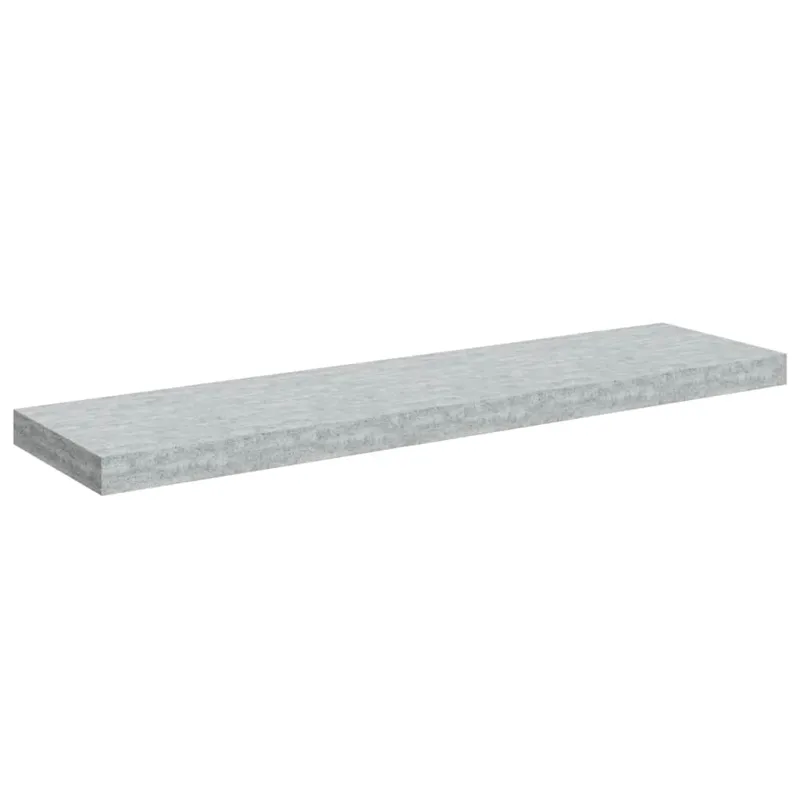 Pakabinamos lentynos, 2vnt., betono pilkos, 90x23,5x3,8cm, MDF