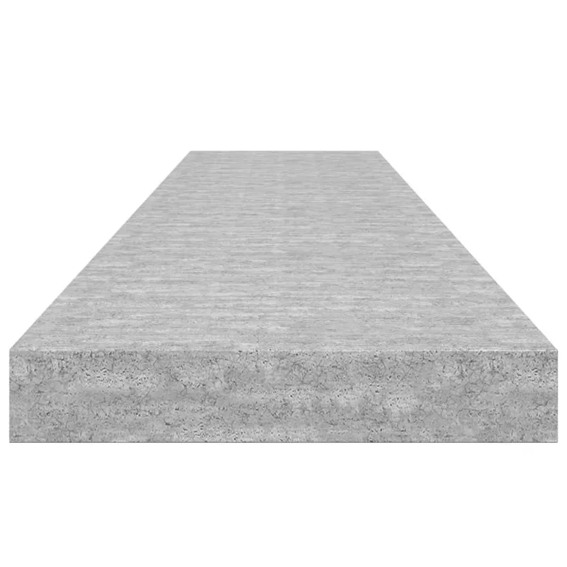 Pakabinama sieninė lentyna, betono pilka, 120x23,5x3,8cm, MDF