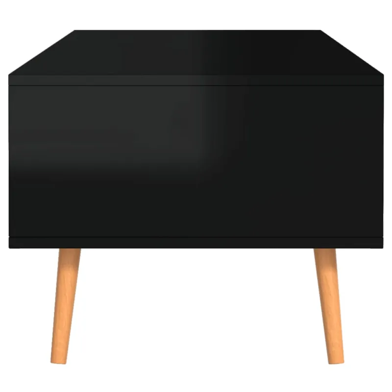 Kavos staliukas, juodas, 100x49,5x43cm, apdirbta mediena