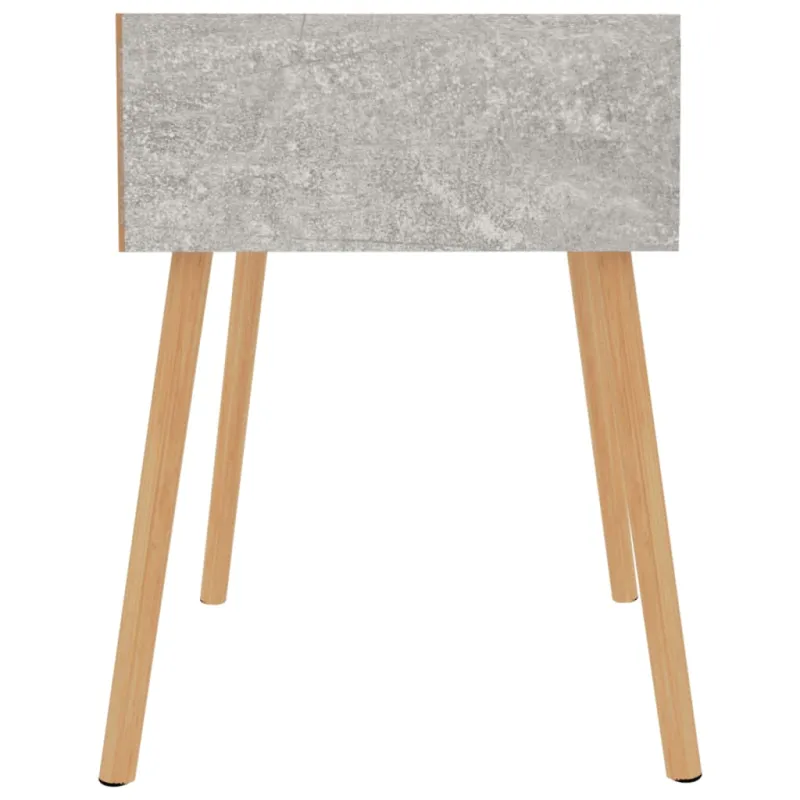 Naktinė spintelė, betono pilka, 40x40x56cm, apdirbta mediena