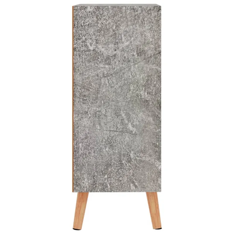 Šoninė spintelė, betono pilka, 60x30x72cm, apdirbta mediena