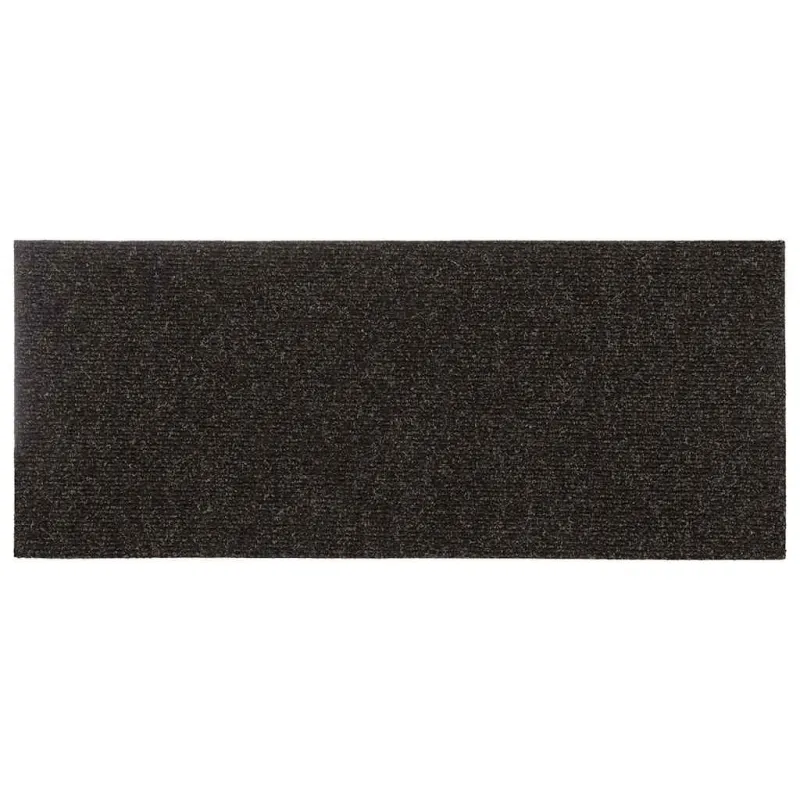 Laiptų kilimėliai, lipnūs, 15 vnt., 60x25 cm, tamsiai rudi, stačiakampiai