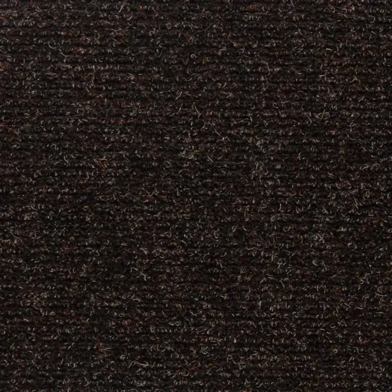 Laiptų kilimėliai, lipnūs, 15 vnt., 76x20 cm, tamsiai rudi, stačiakampiai