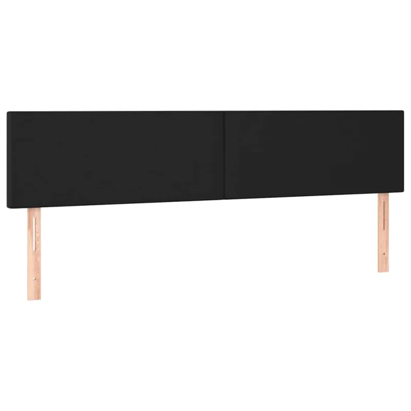 Lova su spyruoklėmis/čiužiniu, juoda, 120x190cm, dirbtinė oda
