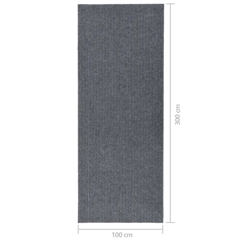 Purvą sugeriantis kilimas-takelis, pilkos spalvos, 100x300cm