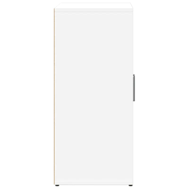 Šoninės spintelės, 2vnt., baltos, 60x31x70cm, apdirbta mediena