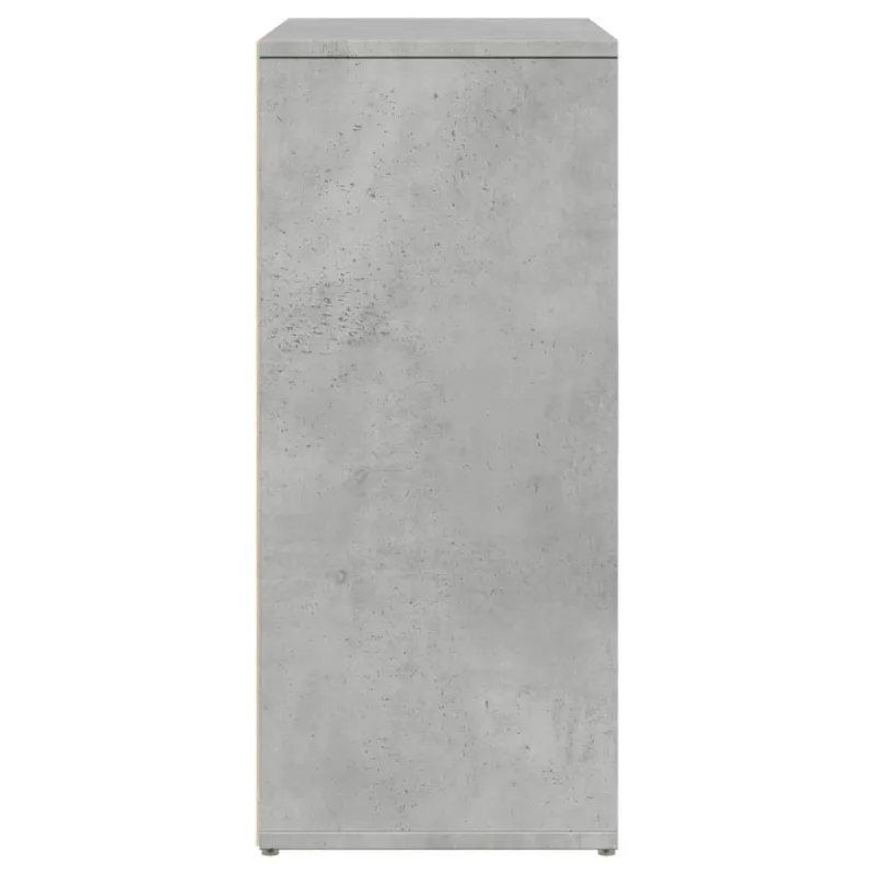 Šoninės spintelės, 2vnt., betono, 60x31x70cm, apdirbta mediena