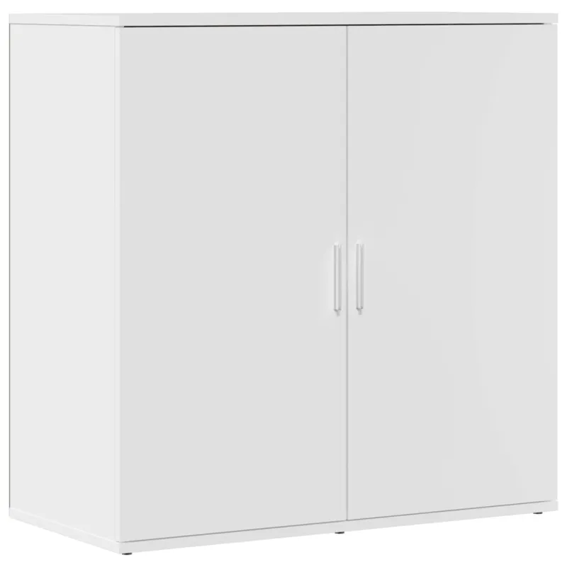 Šoninės spintelės, 2vnt., baltos, 79x38x80cm, apdirbta mediena