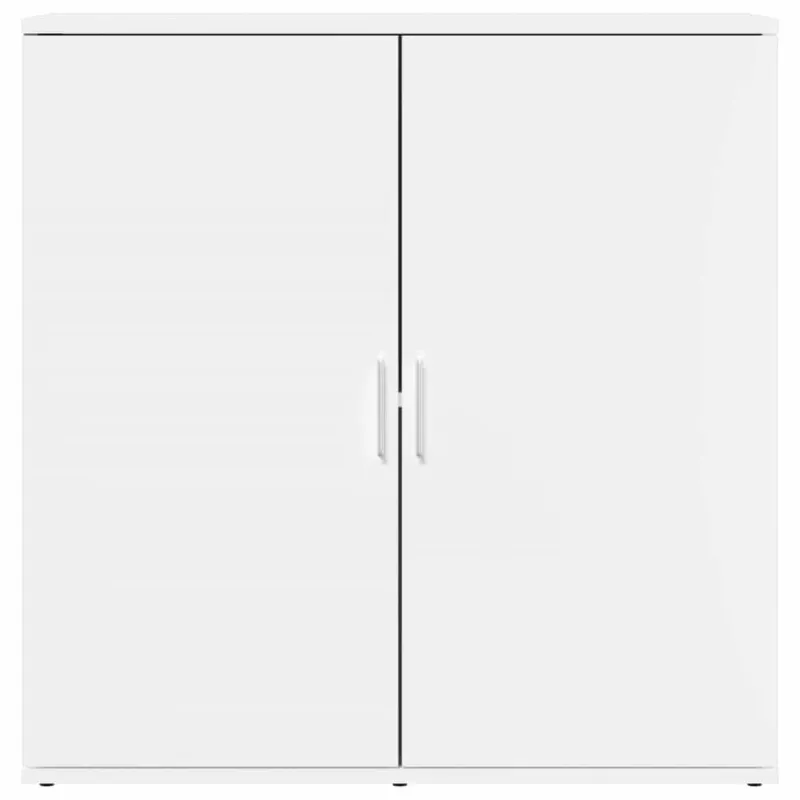 Šoninės spintelės, 2vnt., baltos, 79x38x80cm, apdirbta mediena