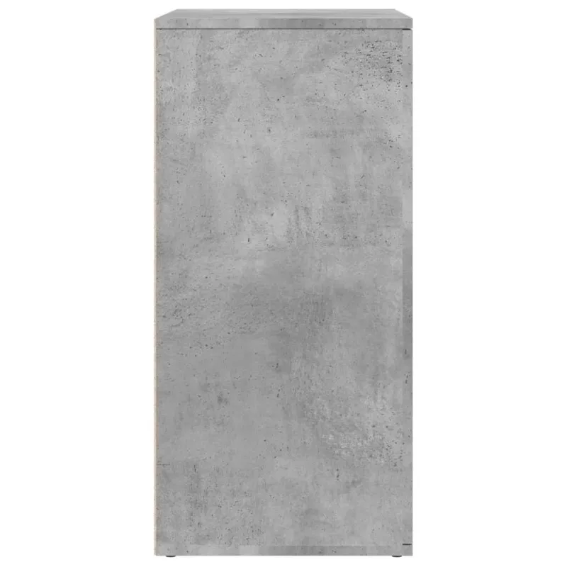 Šoninės spintelės, 2vnt., betono, 79x38x80cm, apdirbta mediena