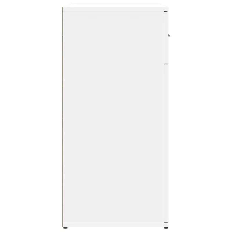 Šoninės spintelės, 2vnt., baltos, 79x38x80cm, apdirbta mediena