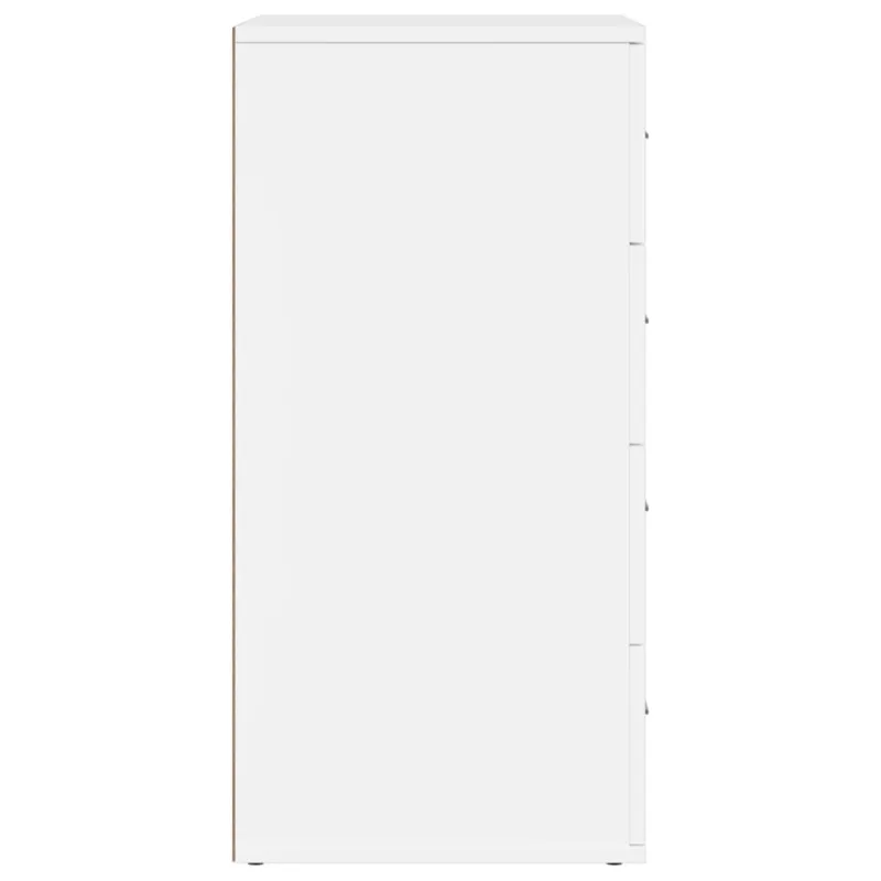 Šoninės spintelės, 2vnt., baltos, 60x39x80cm, apdirbta mediena