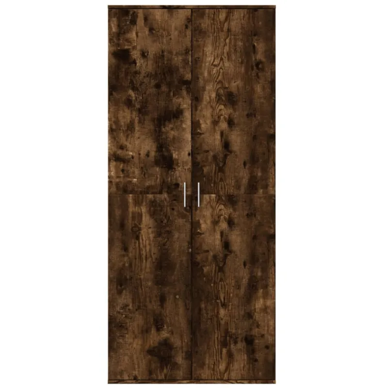 Komoda, dūminio ąžuolo spalvos, 80x35x180cm, apdirbta mediena
