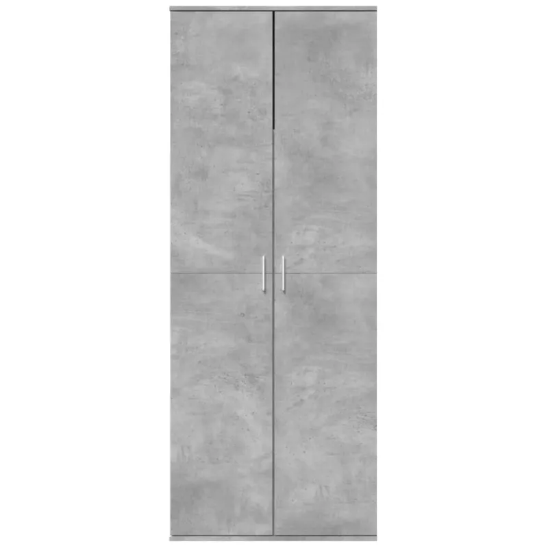 Komoda, betono pilkos spalvos, 70x35x180cm, apdirbta mediena