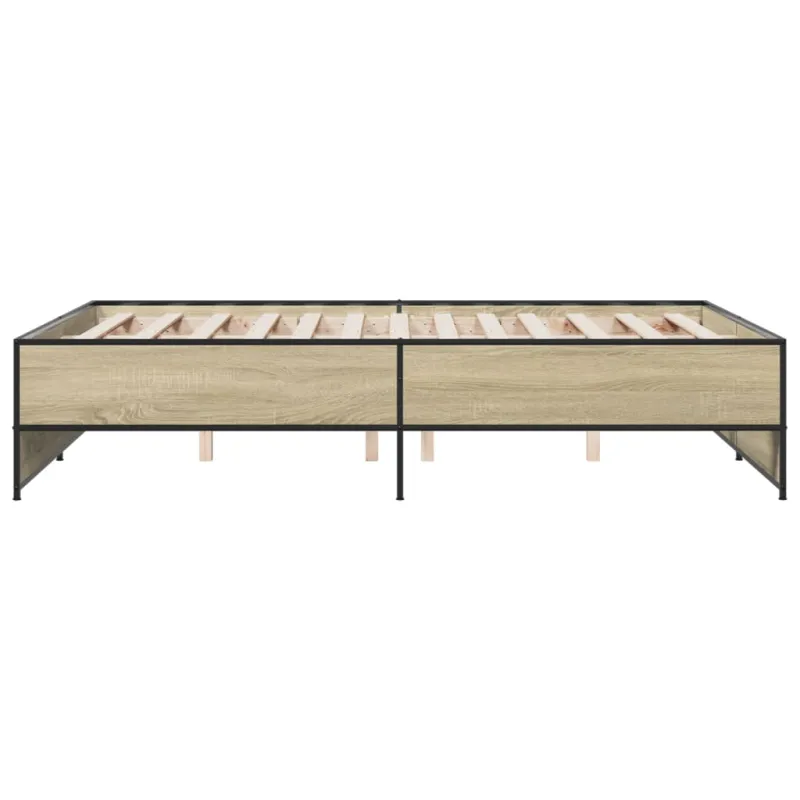 Lovos rėmas, ąžuolo, 120x190cm, apdirbta mediena ir metalas
