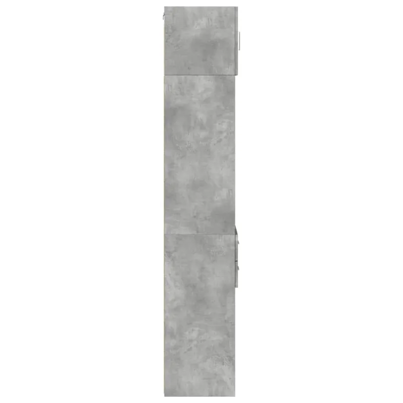 Siaura spintelė daiktams, betono pilka, 40x42,5x225cm, mediena