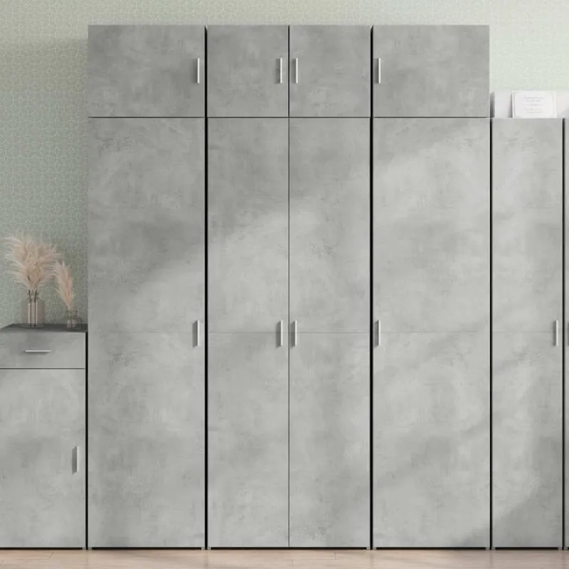 Spintelė daiktams, betono, 70x42,5x225cm, apdirbta mediena