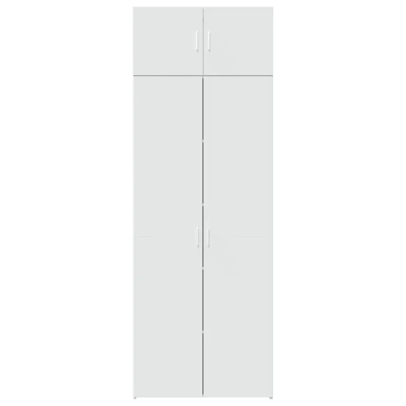Spintelė daiktams, balta, 80x42,5x225cm, apdirbta mediena
