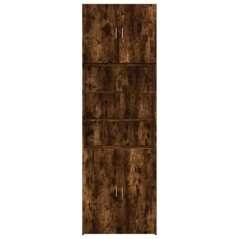 Komoda, dūminio ąžuolo spalvos, 80x42,5x249cm, apdirbta mediena