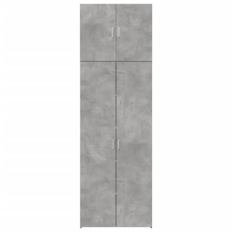 Komoda, betono pilkos spalvos, 80x42,5x249cm, apdirbta mediena