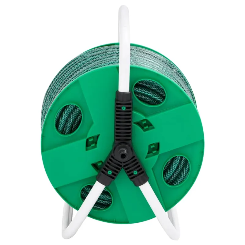 Žarnos ritė su tvirtinimo detalėmis, žalia, 0,5", 30m, PVC