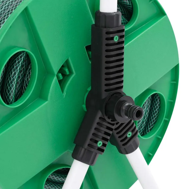 Žarnos ritė su tvirtinimo detalėmis, žalia, 0,5", 30m, PVC