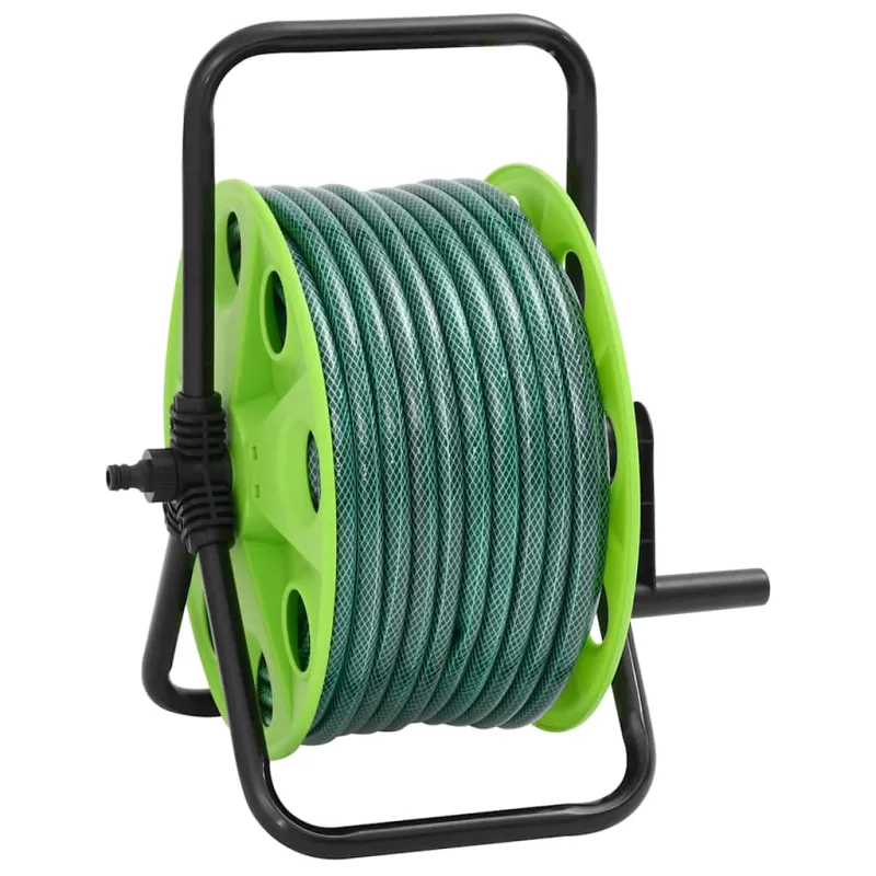 Žarnos ritė su tvirtinimo detalėmis, žalia, 0,5", 30m, PVC