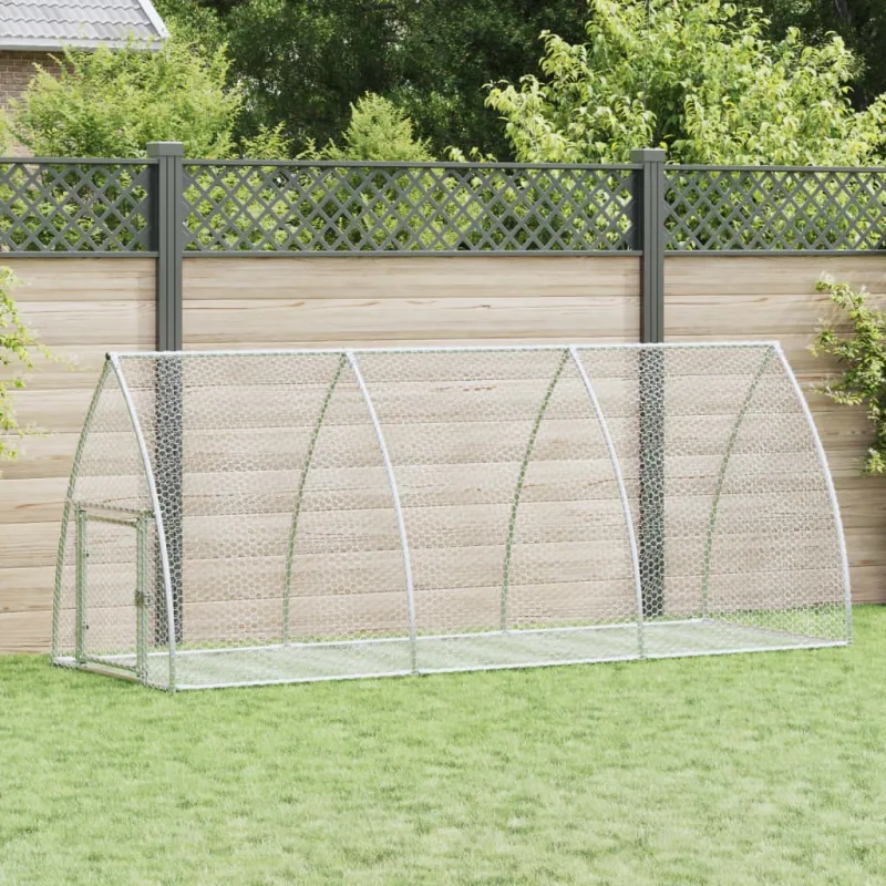 Narvelis triušiams, sidabrinis, 105x300x120cm, plienas