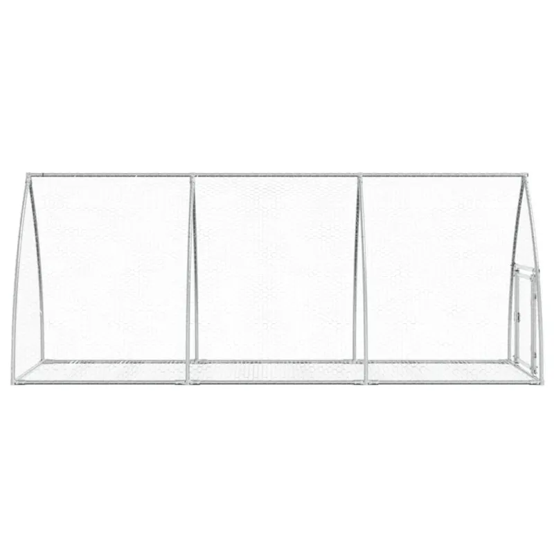Narvelis triušiams, sidabrinis, 105x300x120cm, plienas