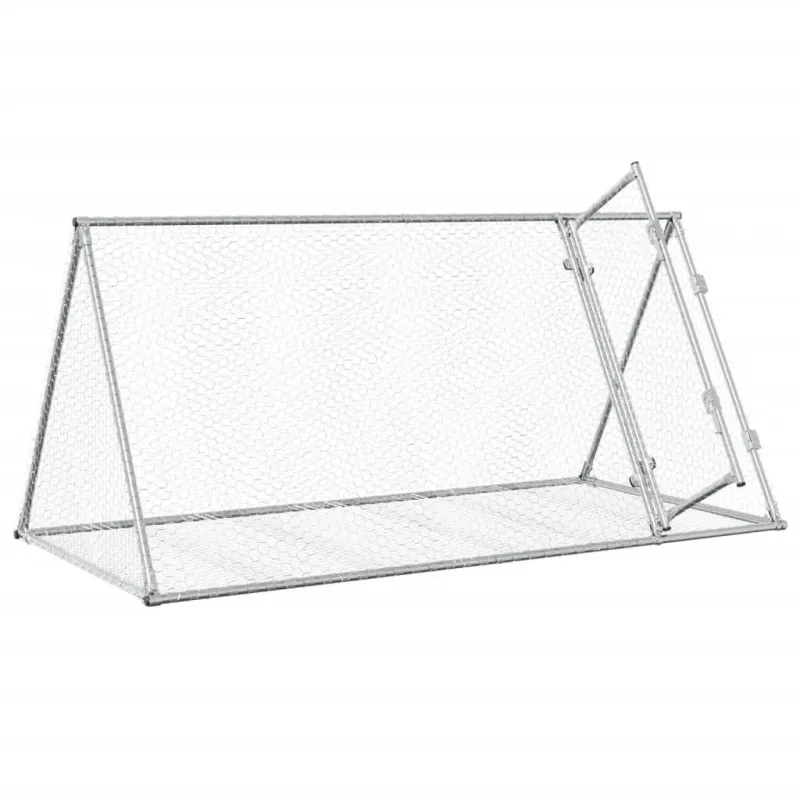 Narvelis triušiams, sidabrinis, 200x105x91cm, plienas