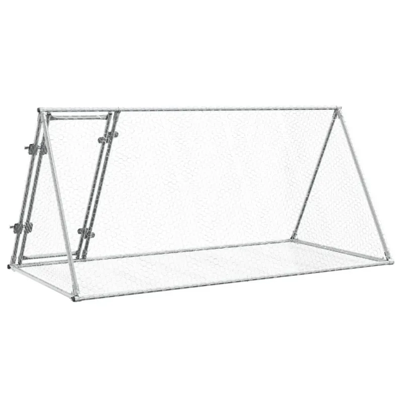 Narvelis triušiams, sidabrinis, 200x105x91cm, plienas