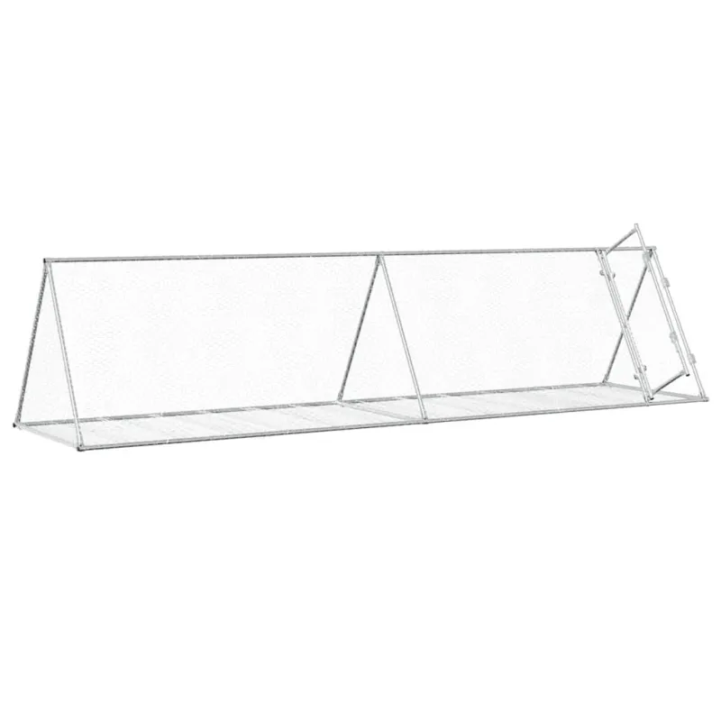 Narvelis triušiams, sidabrinis, 400x105x91cm, plienas