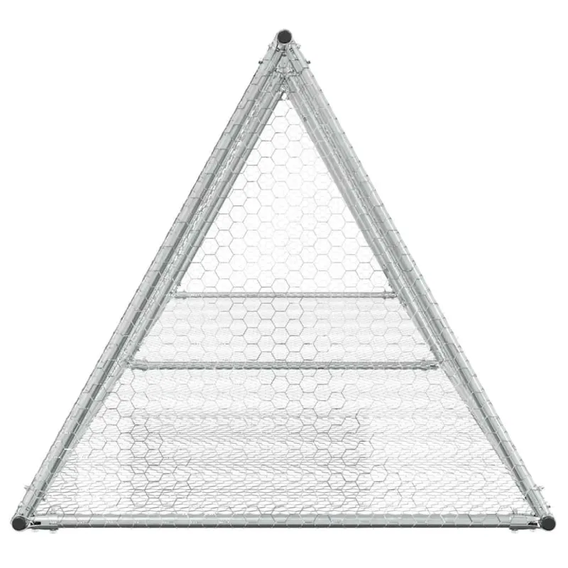 Narvelis triušiams, sidabrinis, 400x105x91cm, plienas