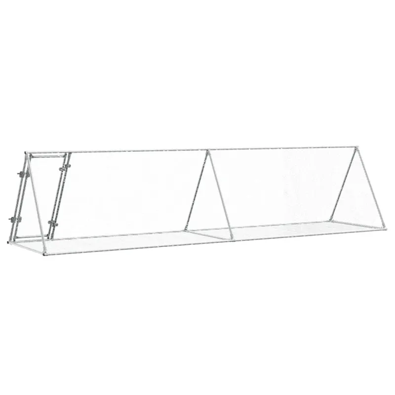 Narvelis triušiams, sidabrinis, 400x105x91cm, plienas