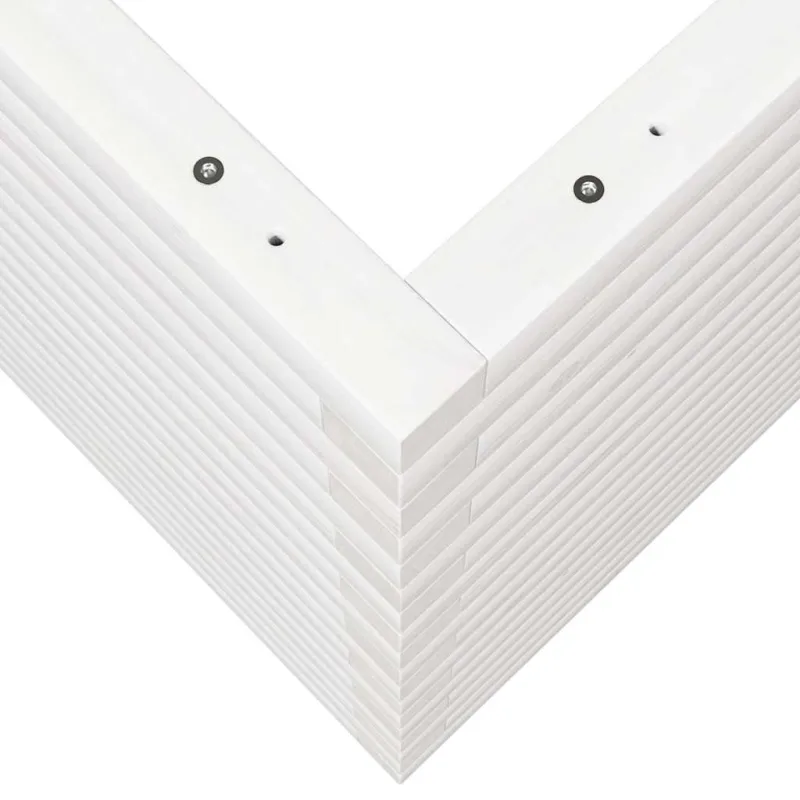 Sodo lovelis, baltas, 110x60x68,5cm, pušies medienos masyvas
