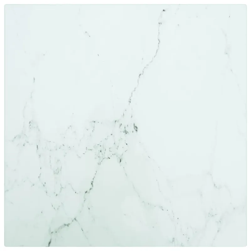 Stalviršis, baltas, 30x30cm, grūdintas stiklas, 6mm