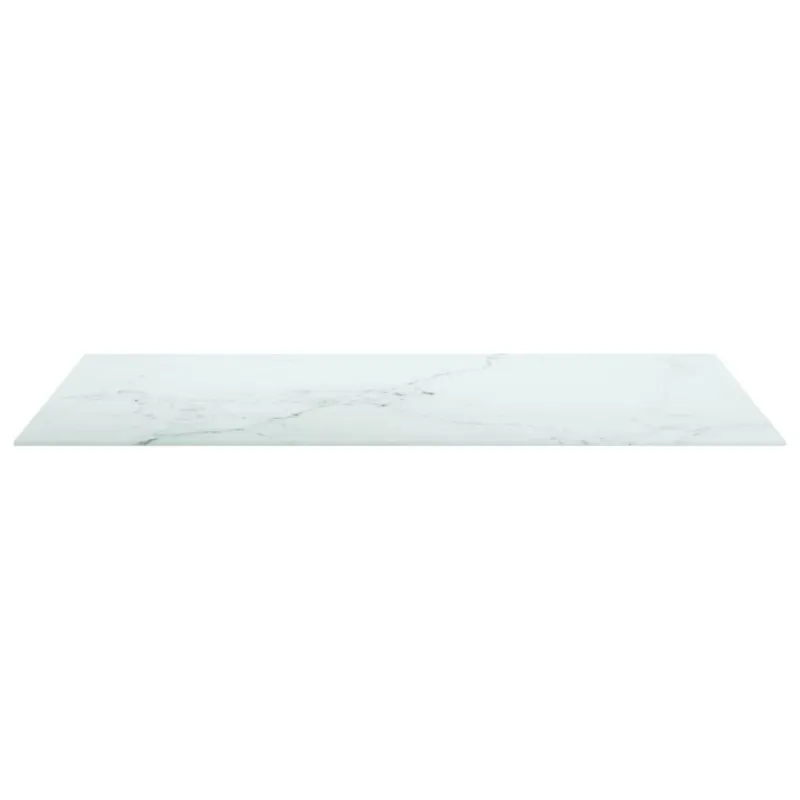 Stalviršis, baltas, 100x62cm, grūdintas stiklas, 8mm