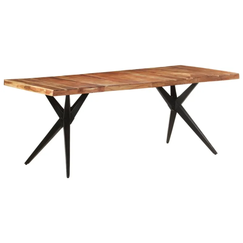 Valgomojo stalas, 200x90x76cm, akacijos medienos masyvas
