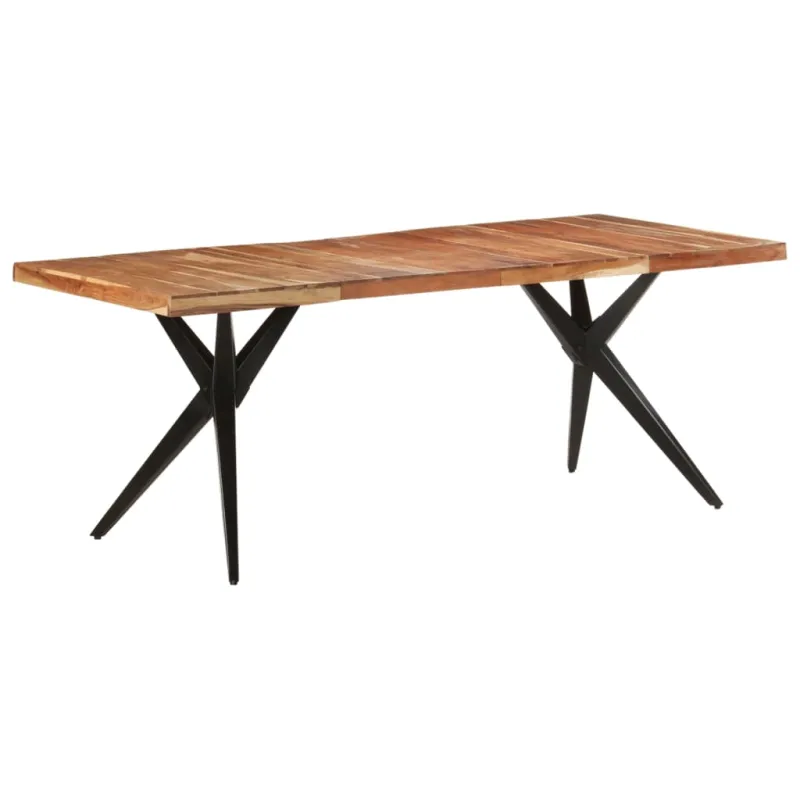 Valgomojo stalas, 200x90x76cm, akacijos medienos masyvas